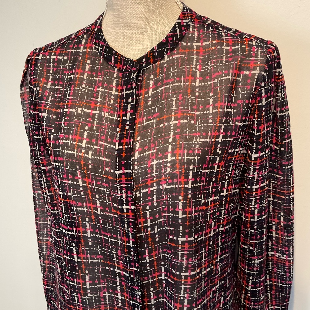 Chico’s Button Down Sheer Blouse - Euc - image 3